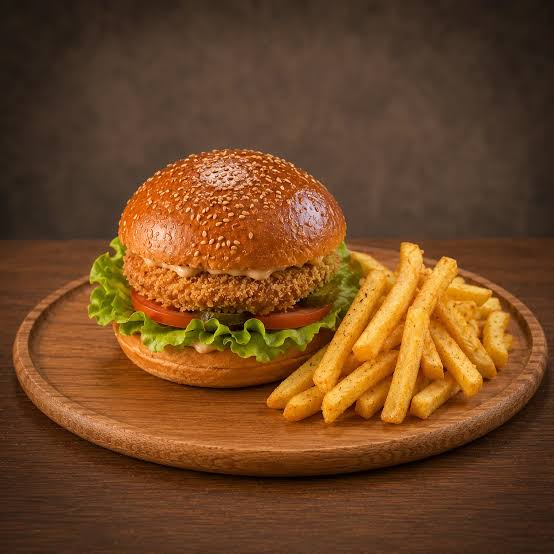 TAVUK BURGER + CİPS